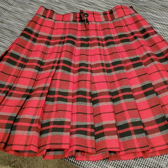 Ultra Pink Red Plaid Skirt Small.  C - Picture 2 of 3
